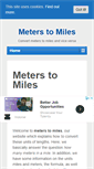 Mobile Screenshot of meterstomiles.com