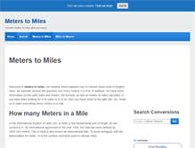 Tablet Screenshot of meterstomiles.com